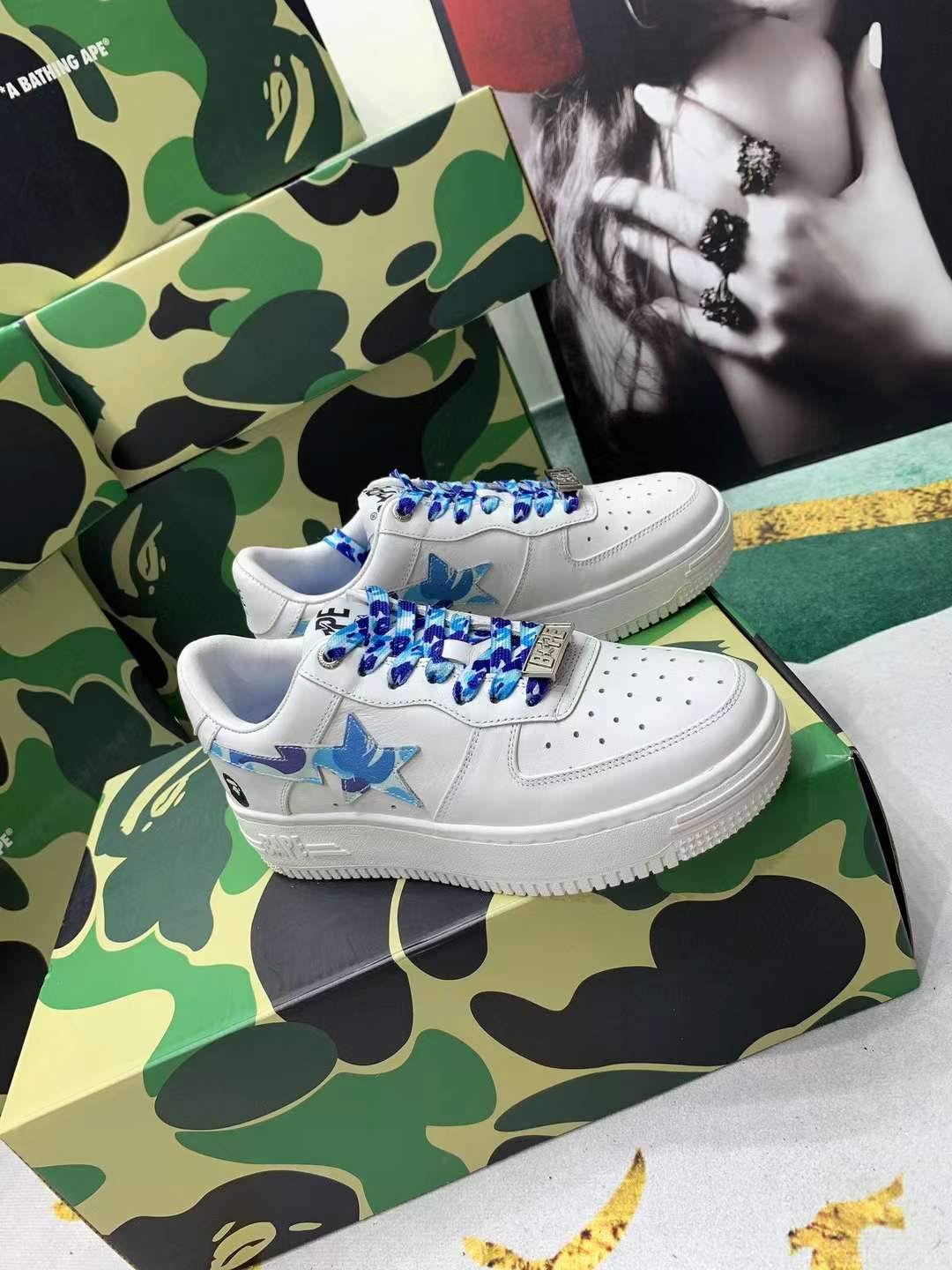 Men Women B*ape sta low Top Sneaker