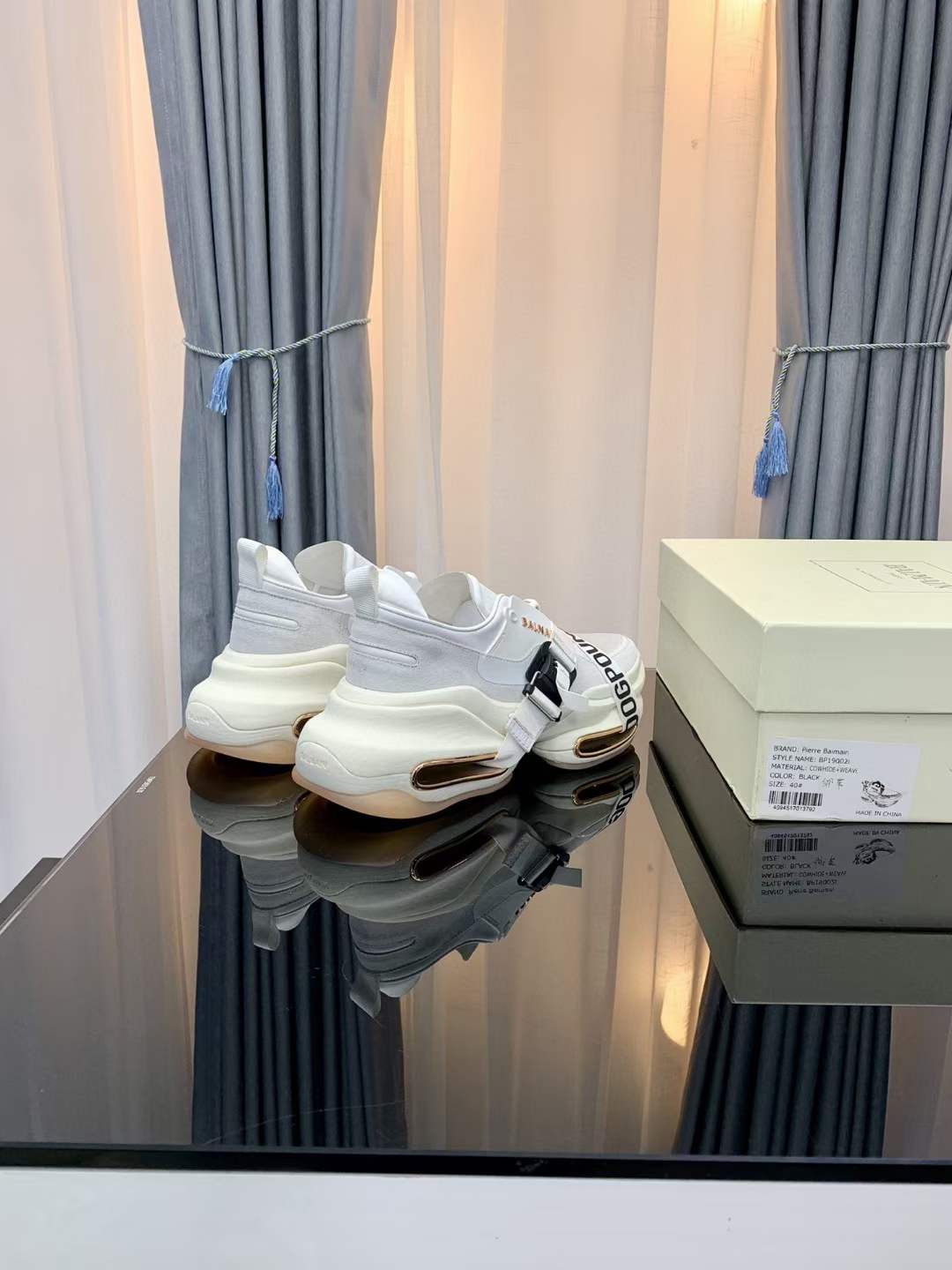 Men Women B*almain Top Sneakers