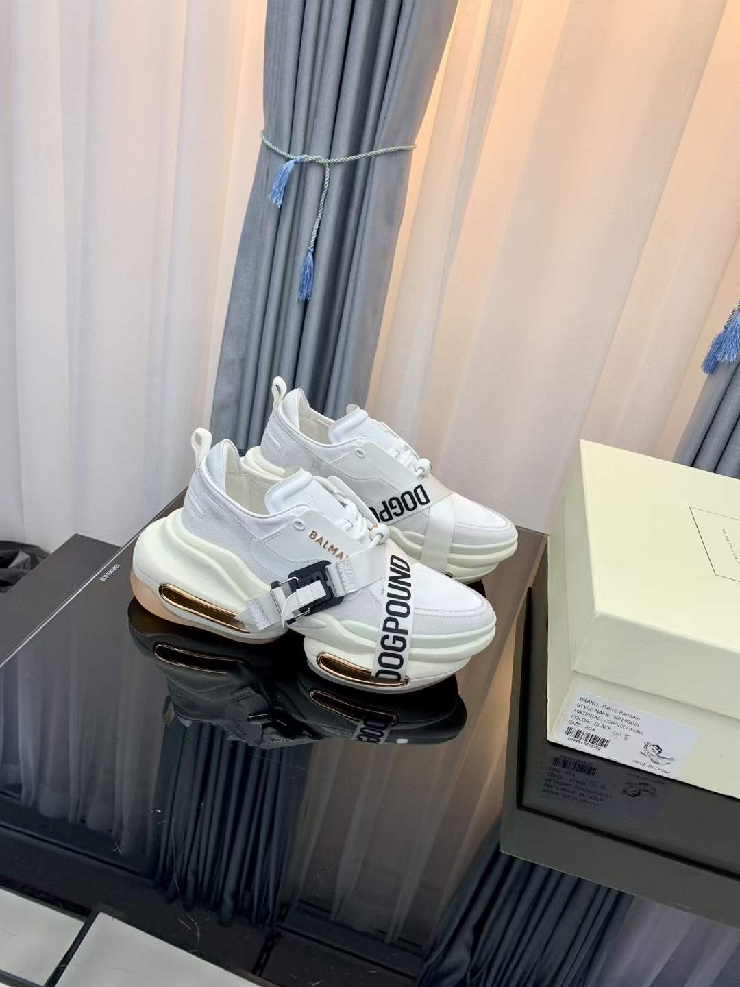 Men Women B*almain Top Sneakers