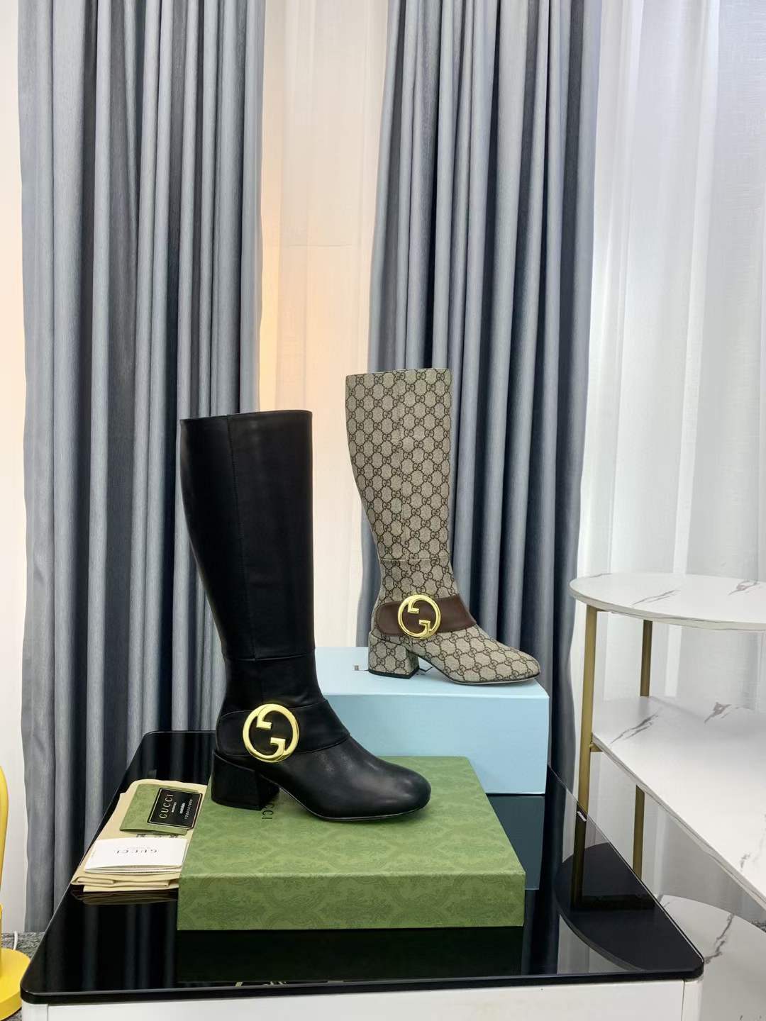 Women G*ucci Top Boots （）