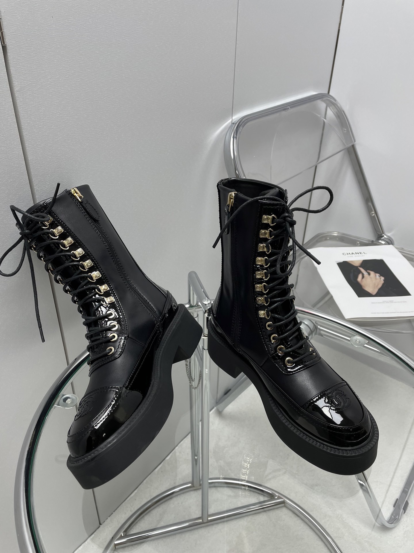 Women C*hanel Top Boots Maikesneakers