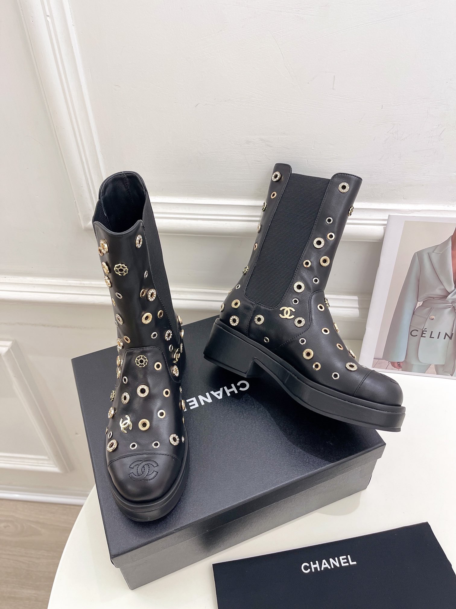 Women C*hanel Top Boots Maikesneakers