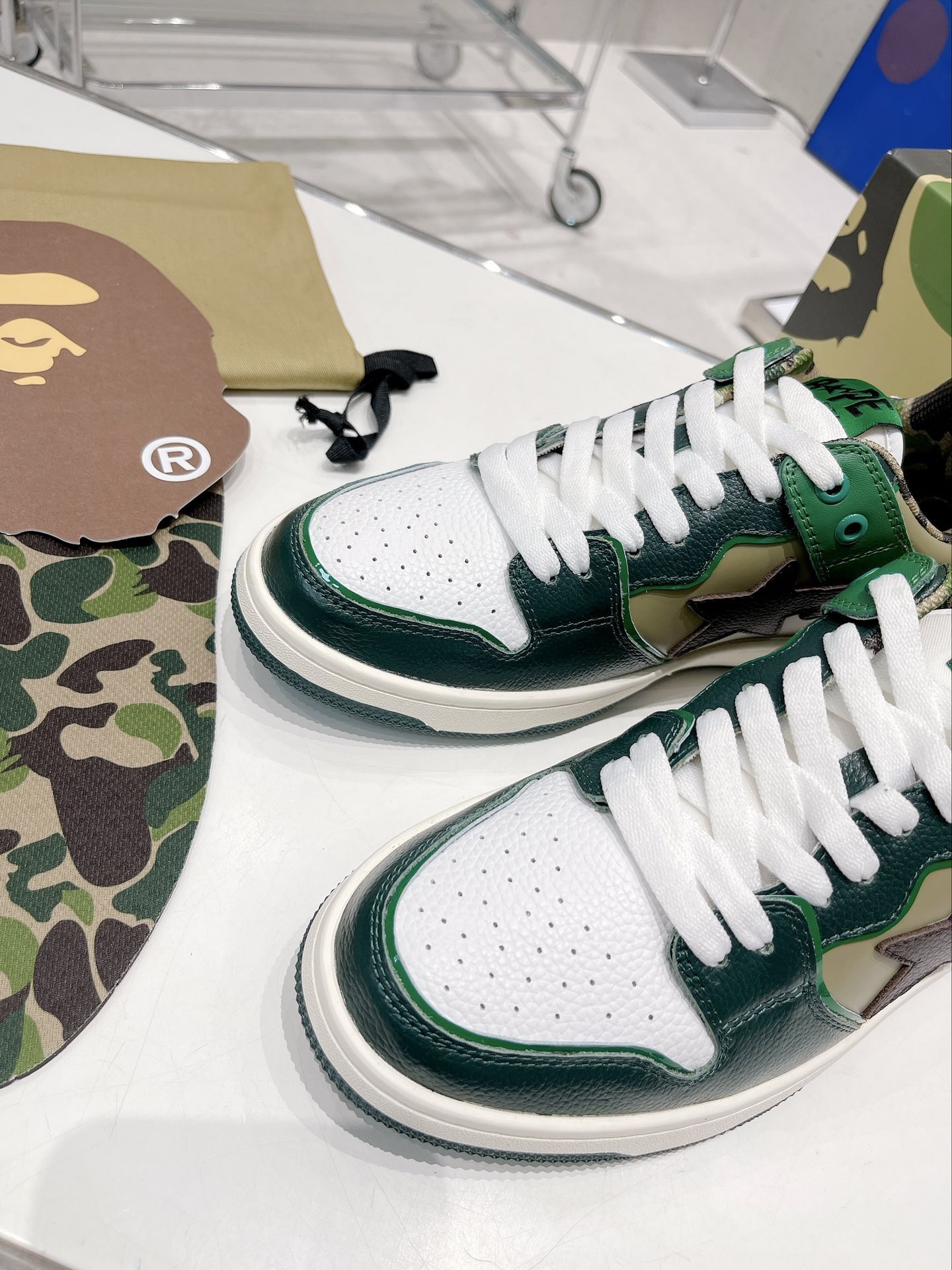 Men Women B*ape sta to low Top Sneaker