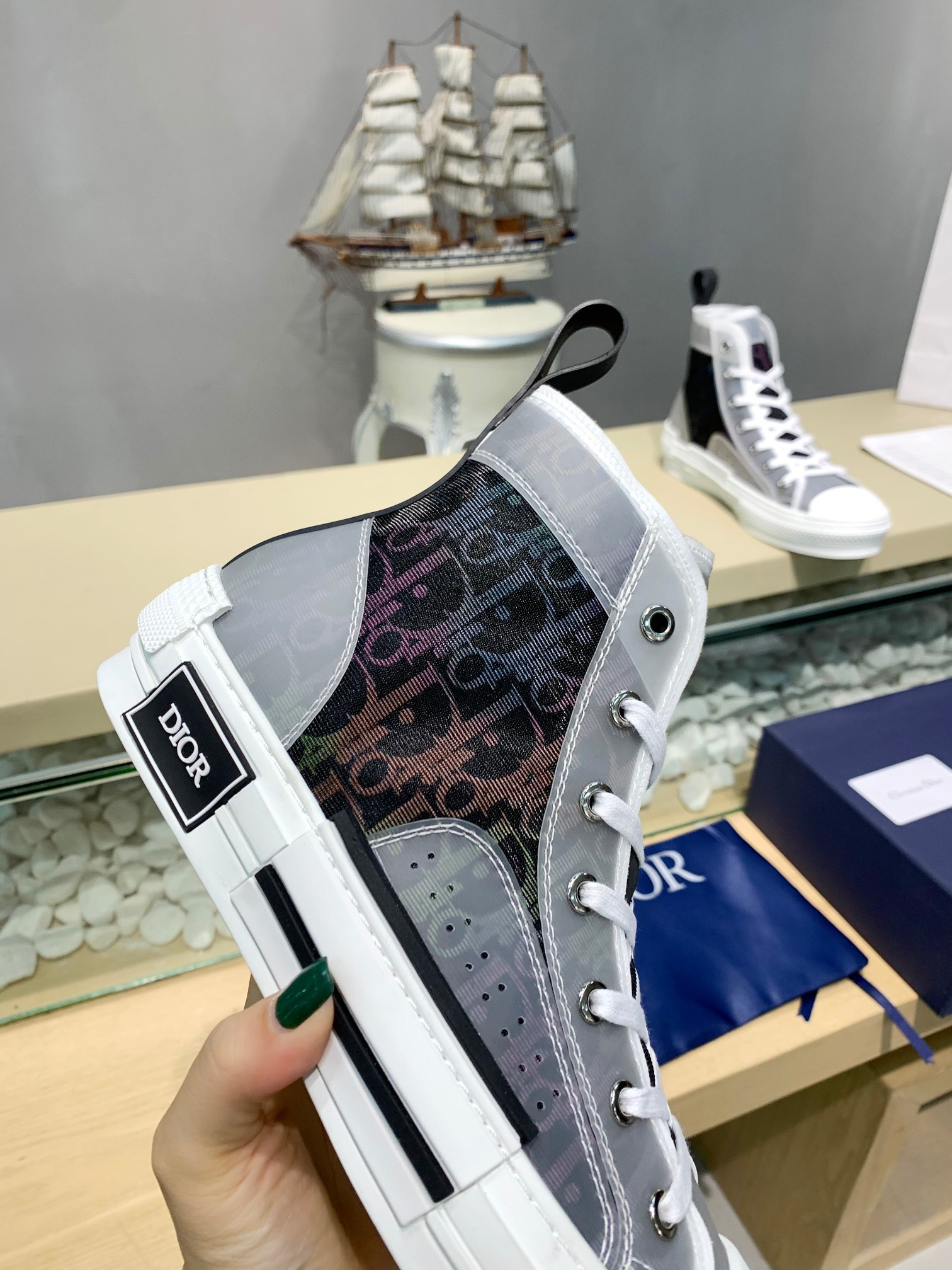 Men Women D*ior Top Sneakers