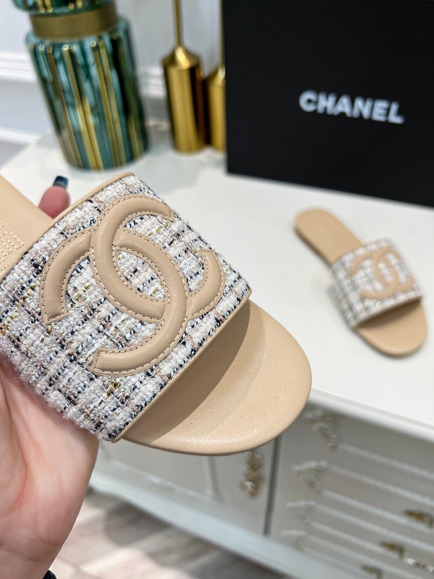 Women C*hanel Top Sandals