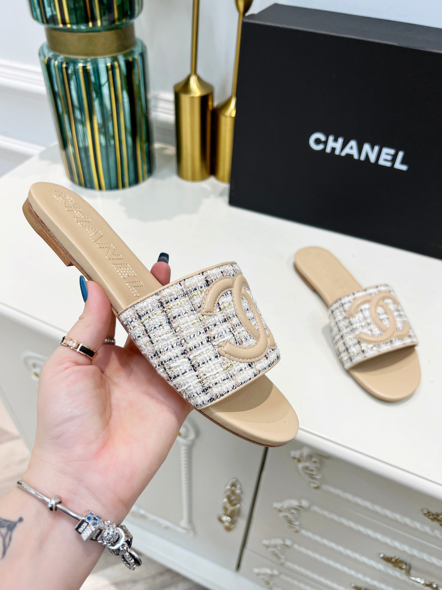 Women C*hanel Top Sandals