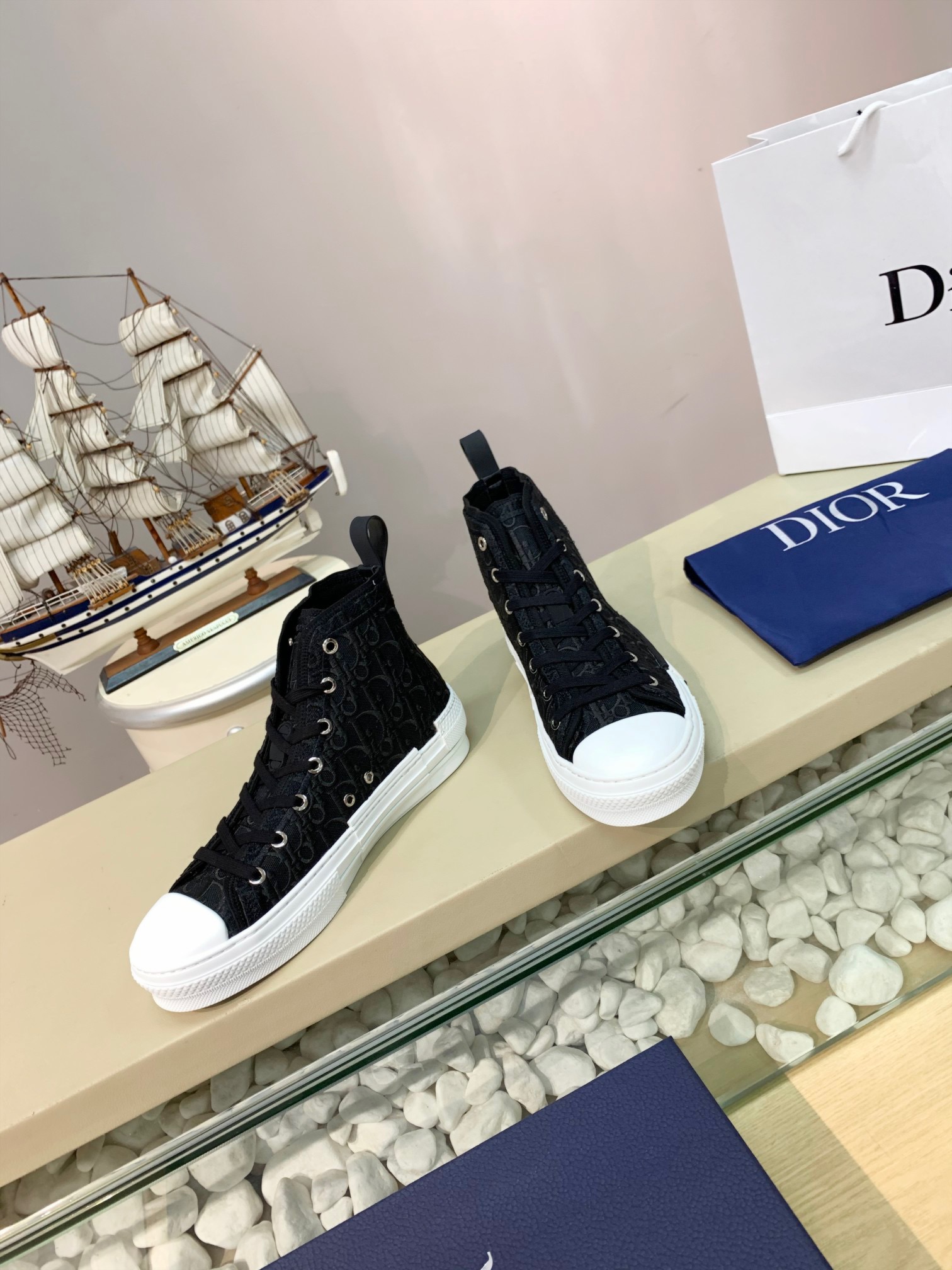Men Women D*ior Top Sneakers