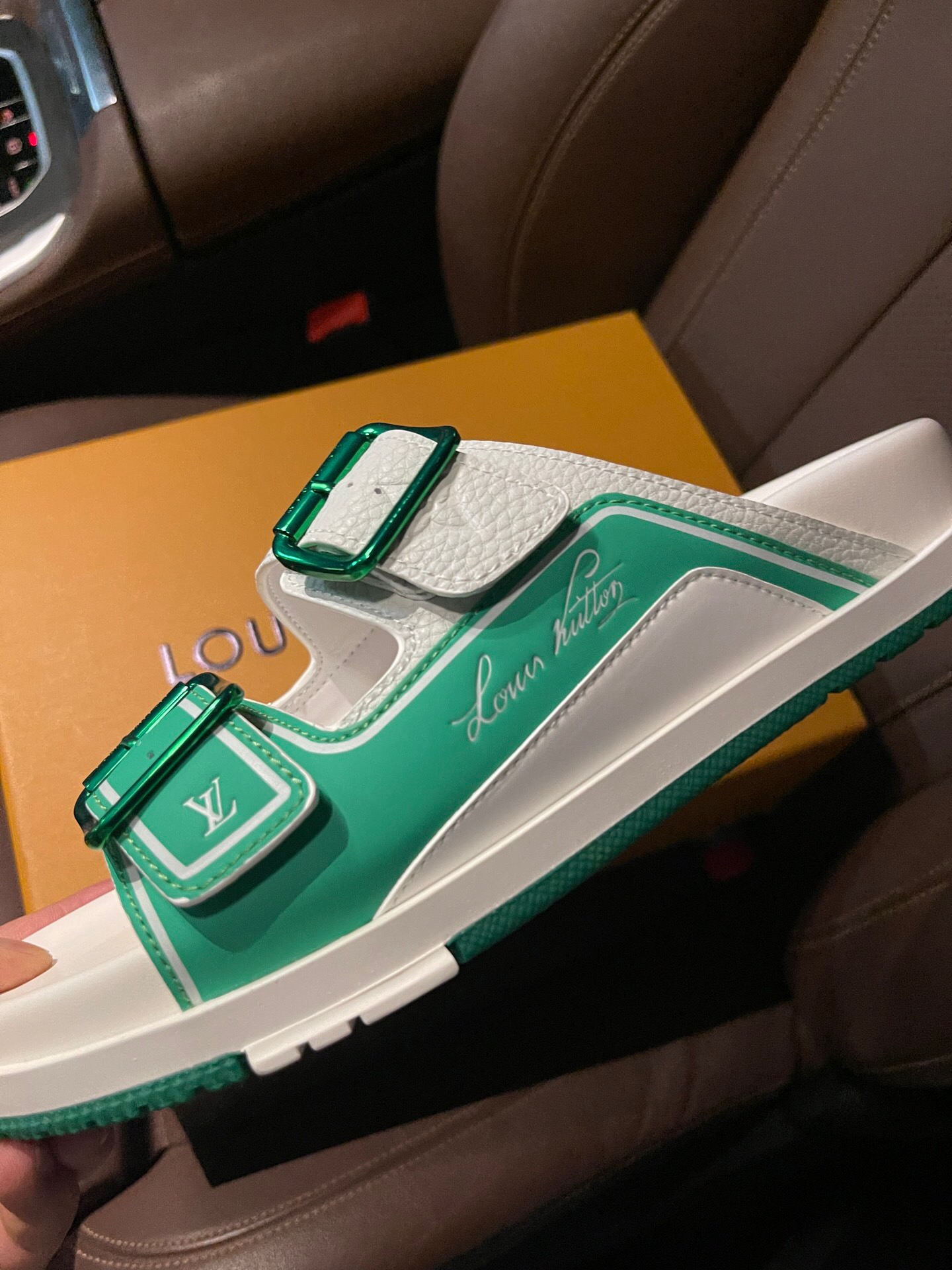 Men L*ouis V*uitton Top Slippers