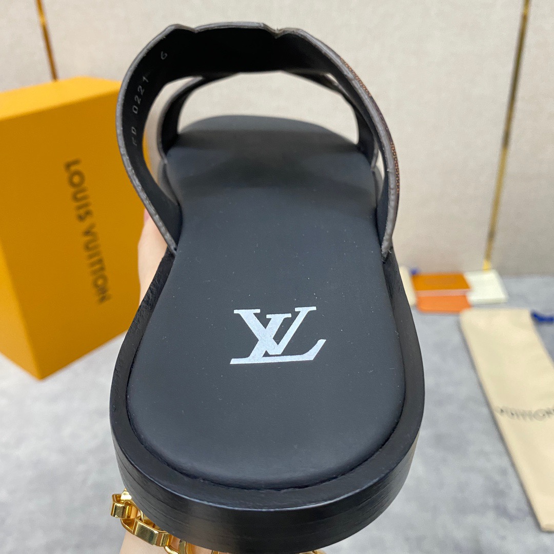 Men L*ouis V*uitton Top Slippers