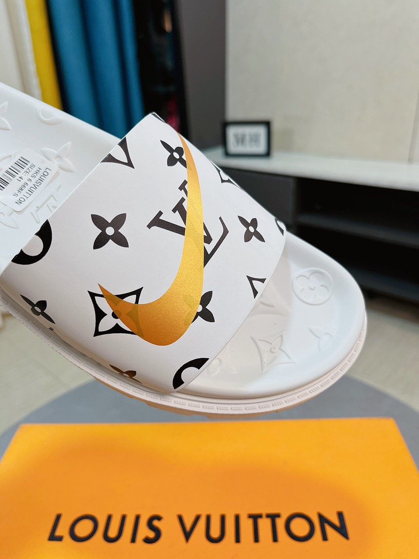 Men L*ouis V*uitton Top Slippers