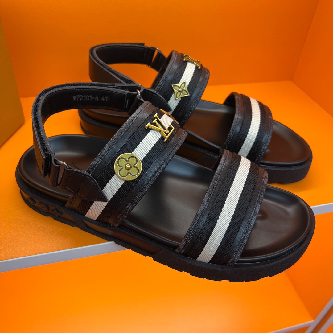 Men L*ouis V*uitton Top Slippers