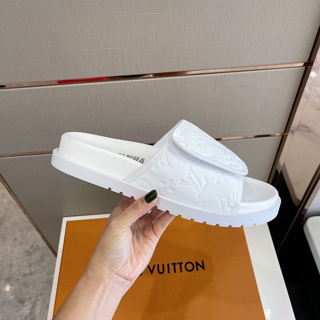 Men L*ouis V*uitton Top Slippers