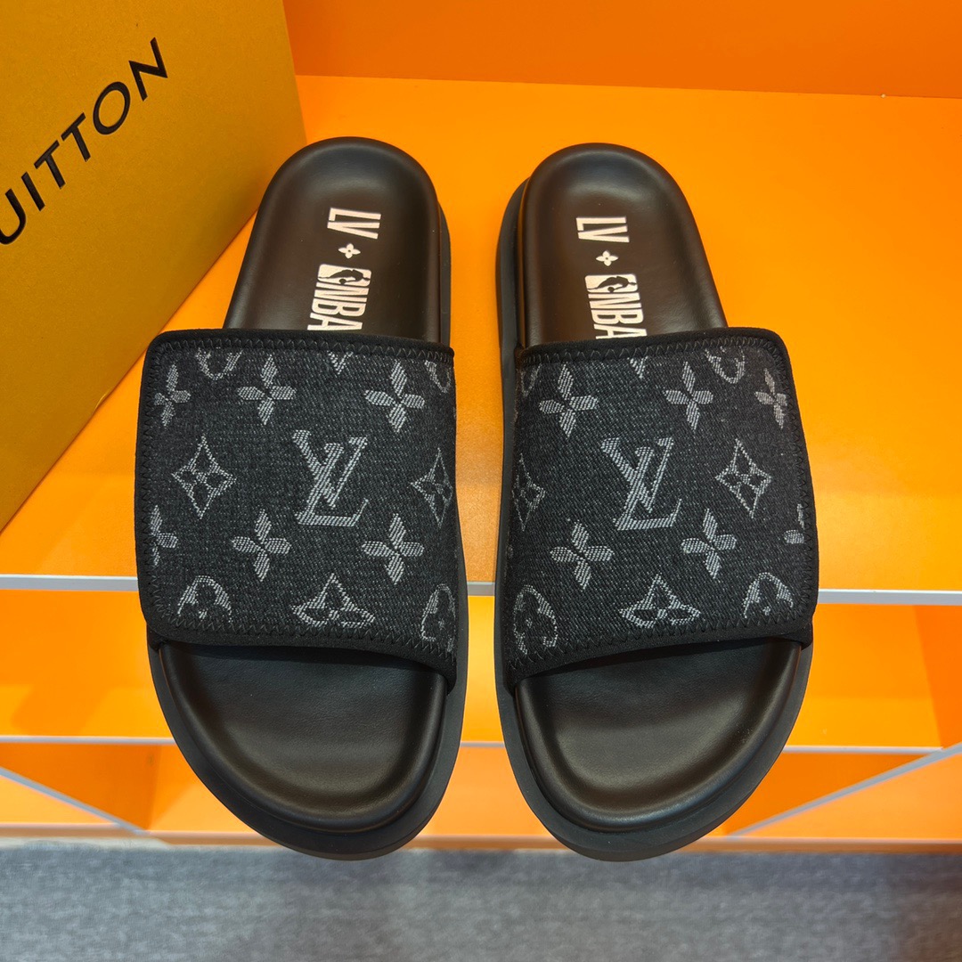 Men L*ouis V*uitton Top Slippers