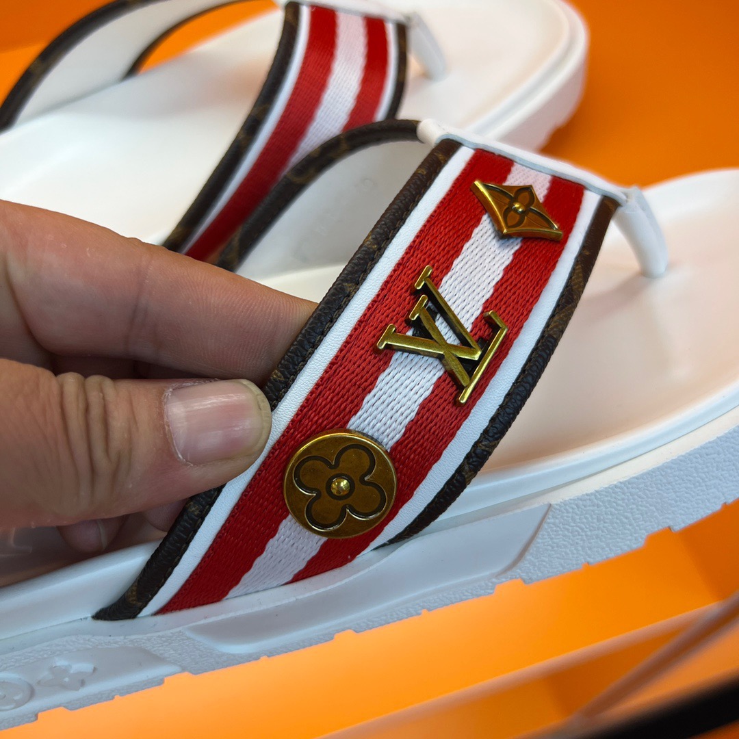 Men L*ouis V*uitton Top Slippers