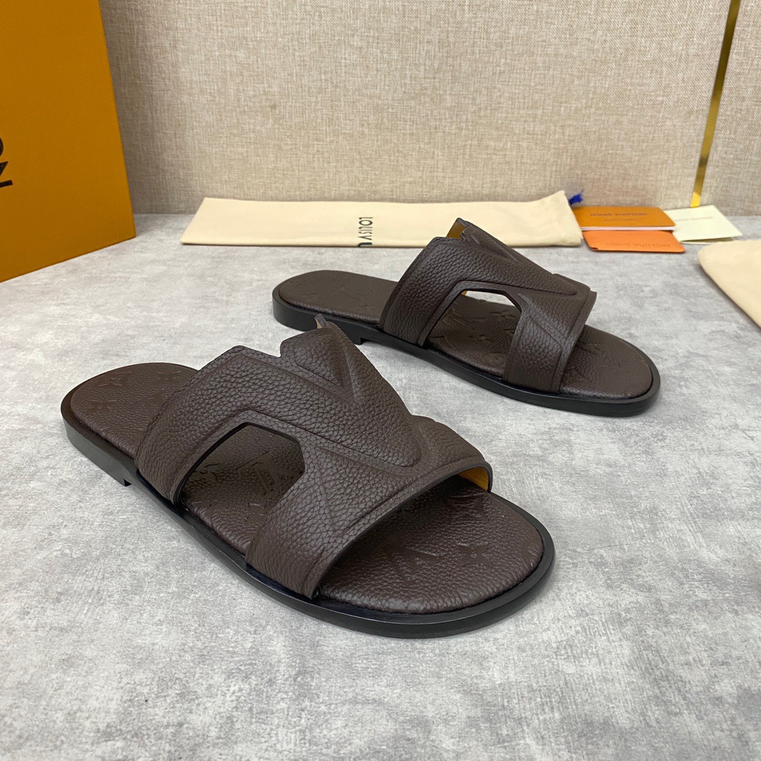 Men L*ouis V*uitton Top Slippers