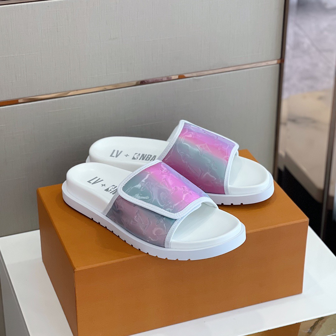 Men L*ouis V*uitton Top Slippers
