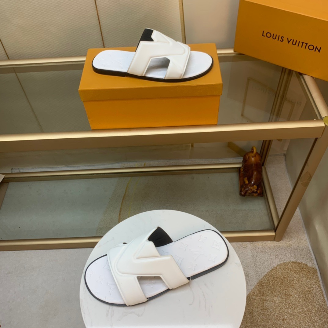 Men L*ouis V*uitton Top Slippers