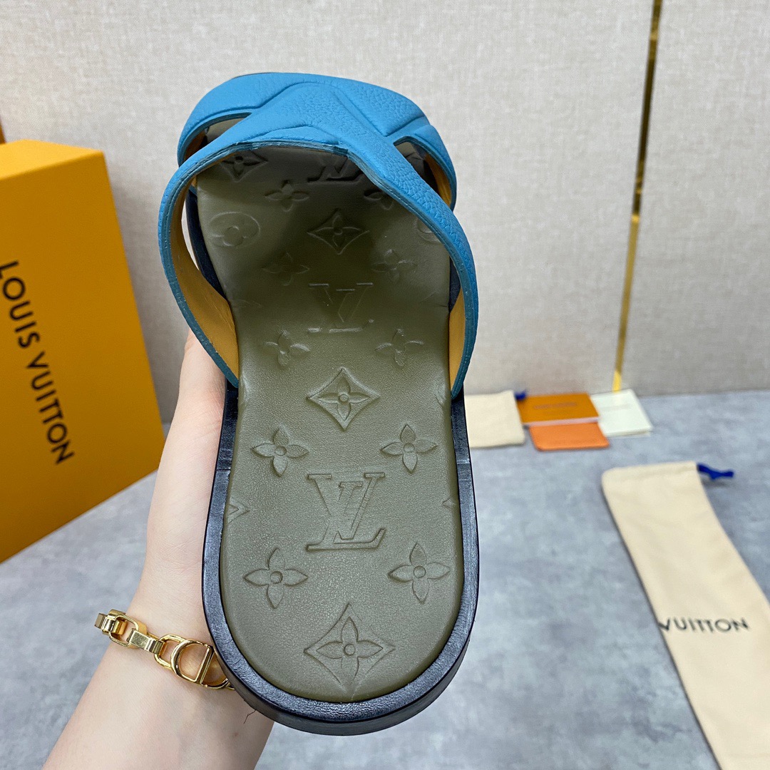 Men L*ouis V*uitton Top Slippers