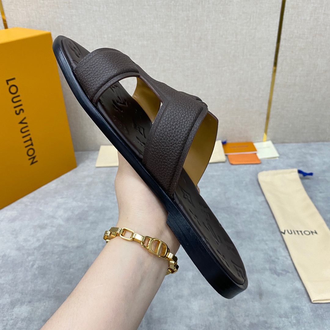 Men L*ouis V*uitton Top Slippers