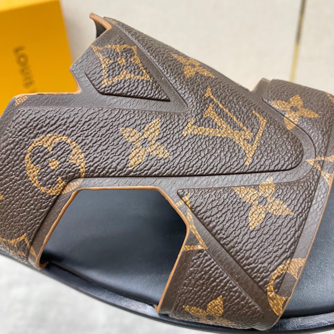 Men L*ouis V*uitton Top Slippers