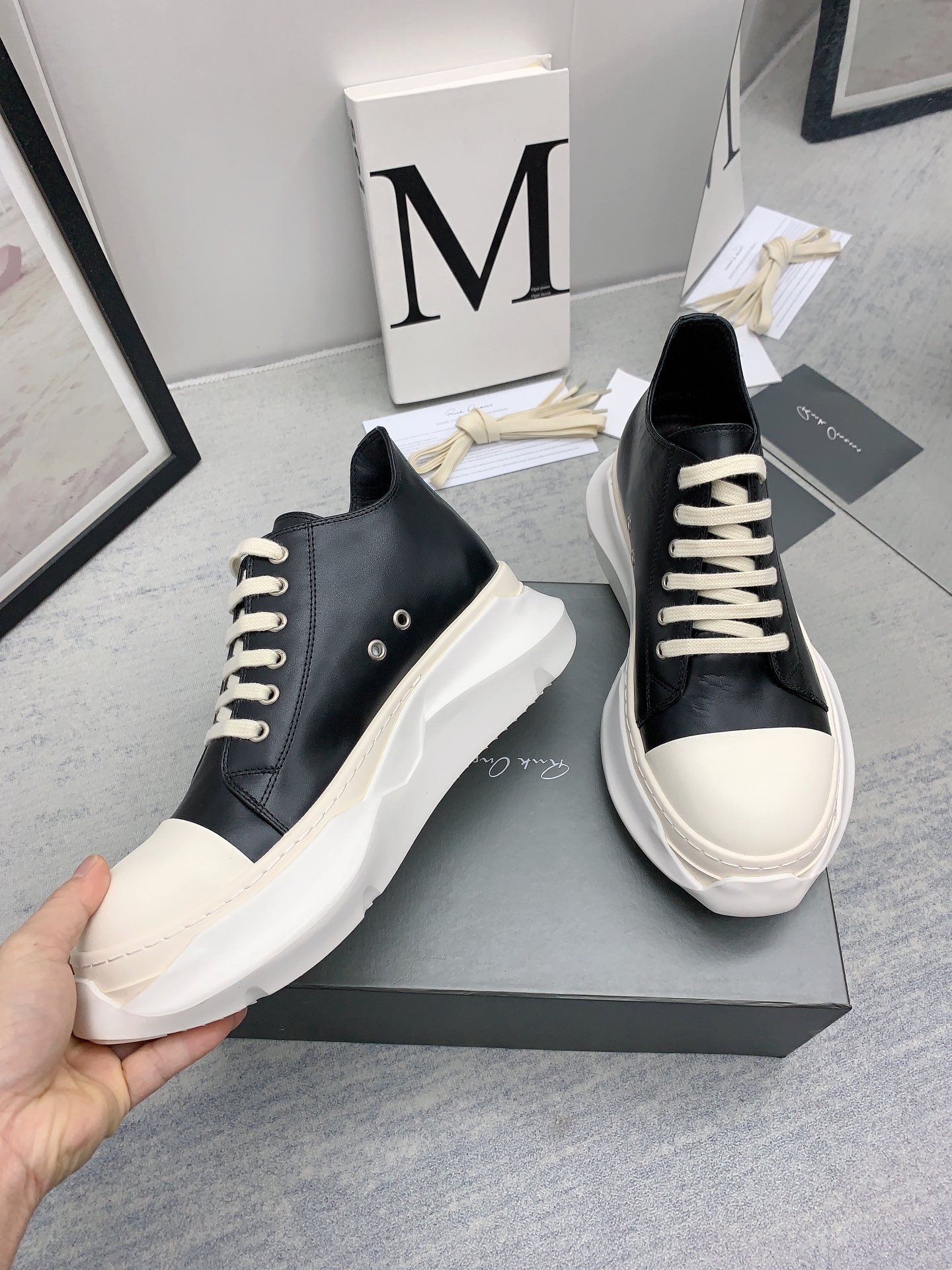 Men Women R*ick O*wens Top Sneaker