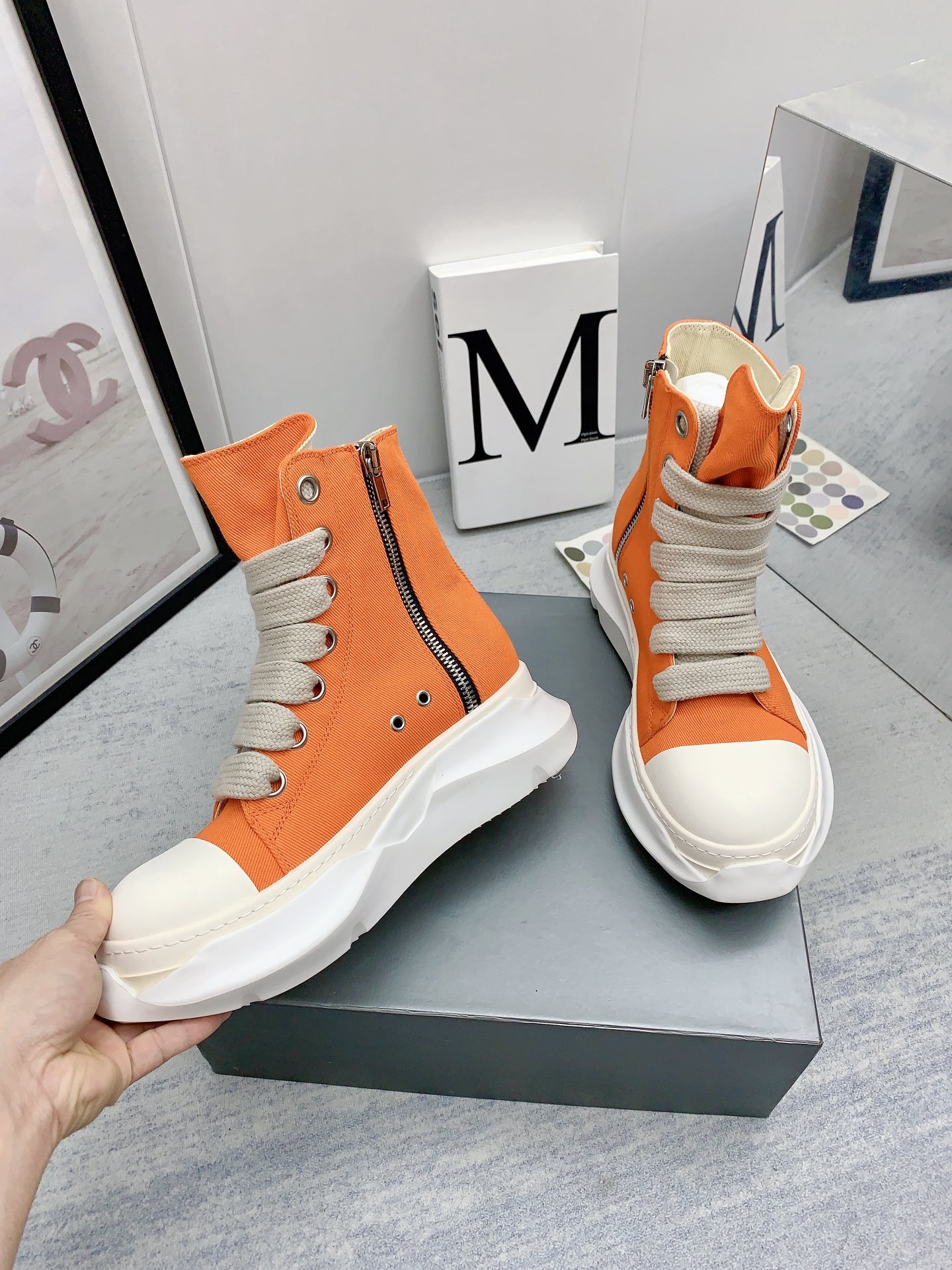 Men Women R*ick O*wens Top Sneaker