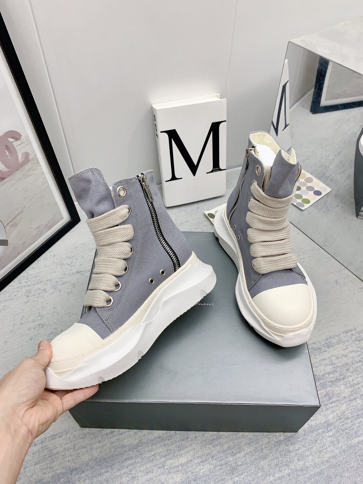 Men Women R*ick O*wens Top Sneaker