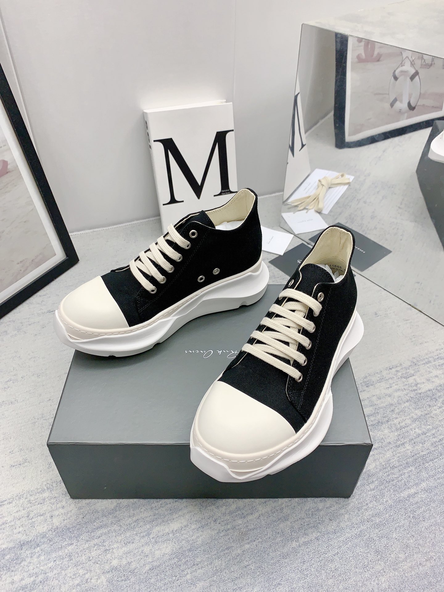 Men Women R*ick O*wens Top Sneaker