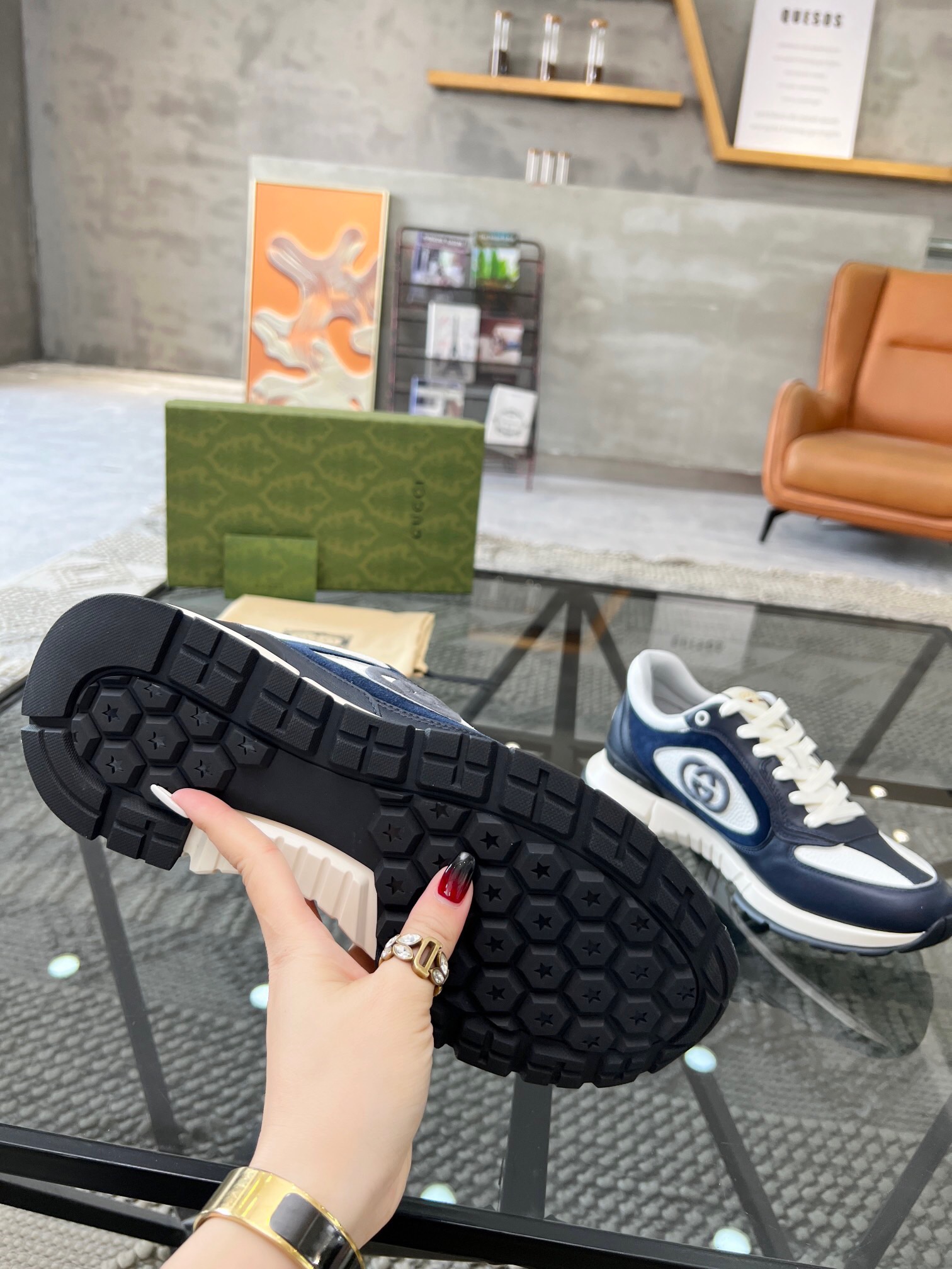 Men G*ucci Top Sneaker