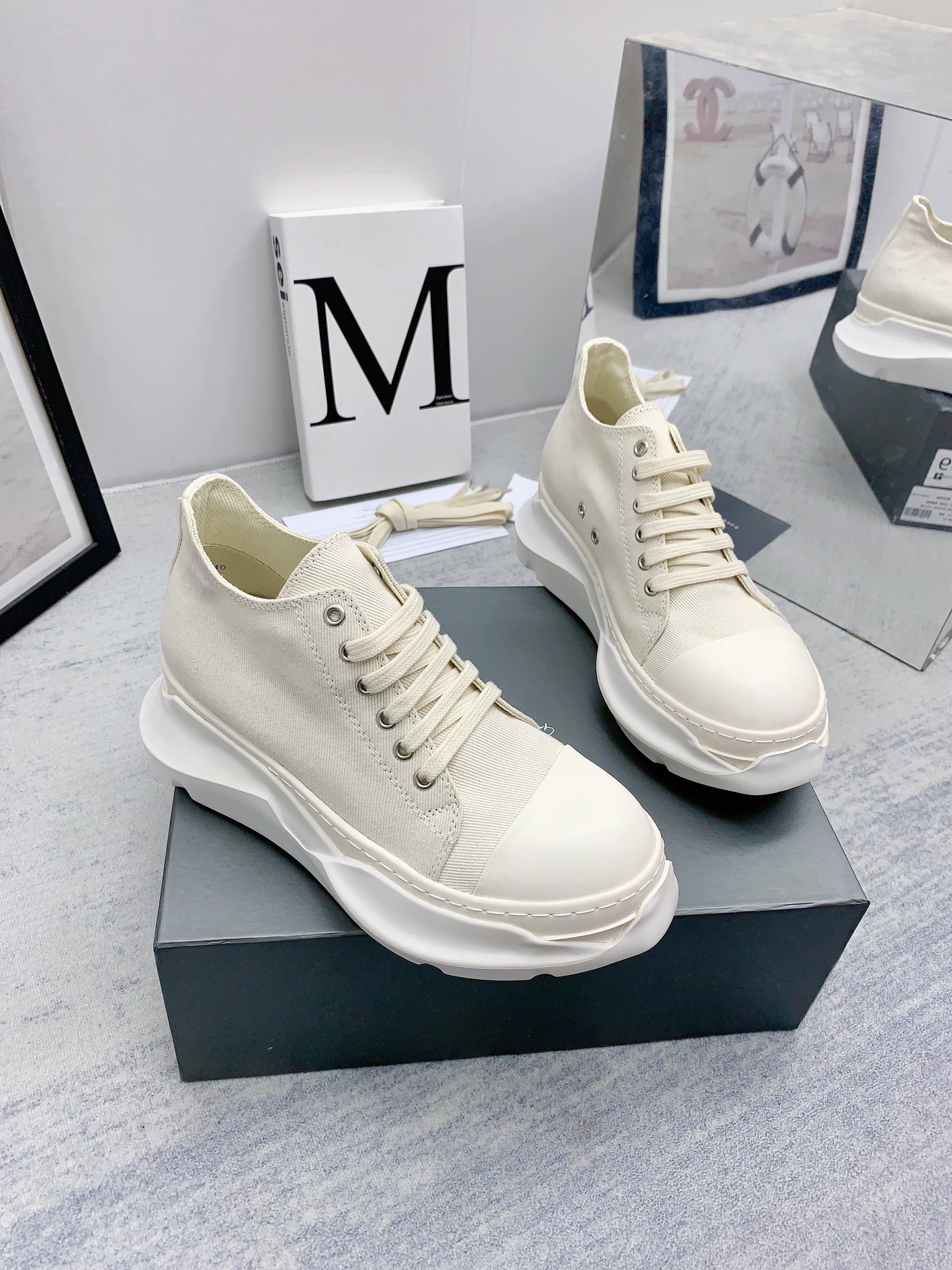 Men Women R*ick O*wens Top Sneaker