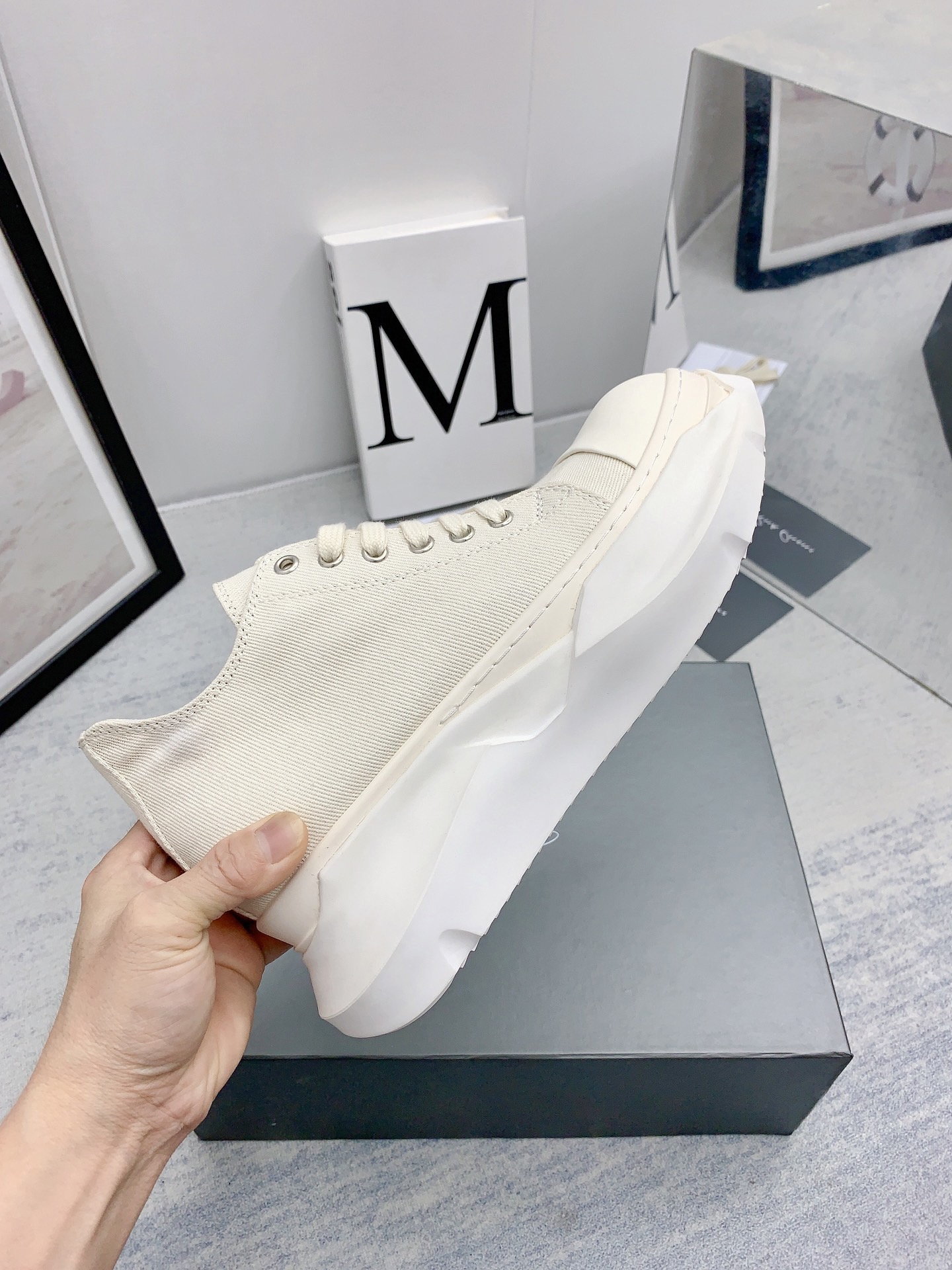 Men Women R*ick O*wens Top Sneaker