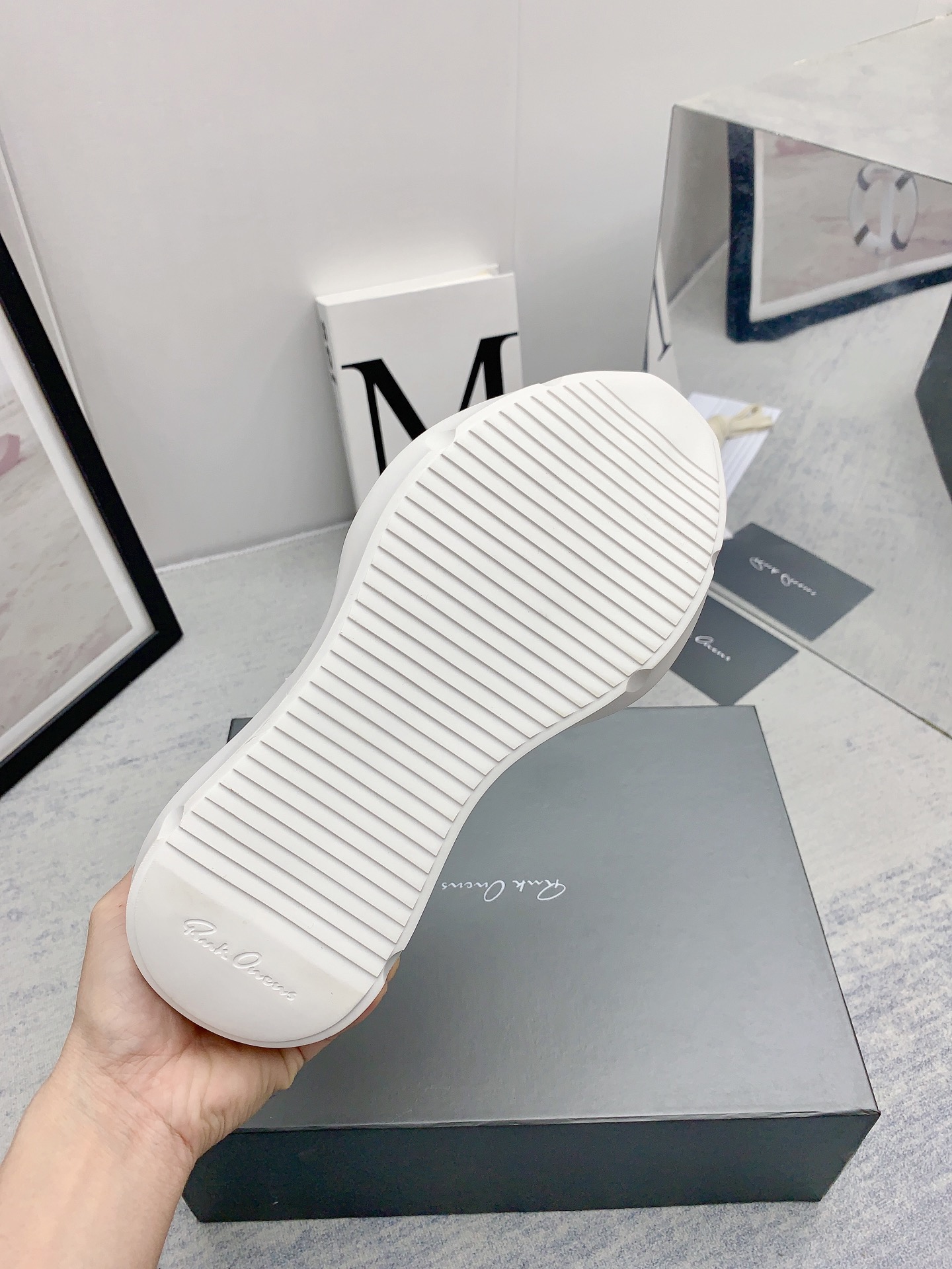 Men Women R*ick O*wens Top Sneaker