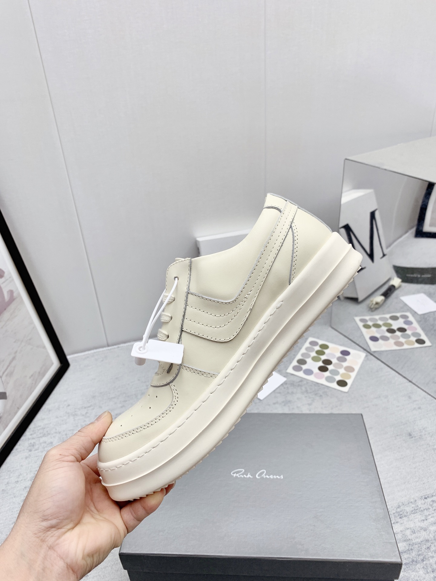 Men Women R*ick O*wens Top Sneaker