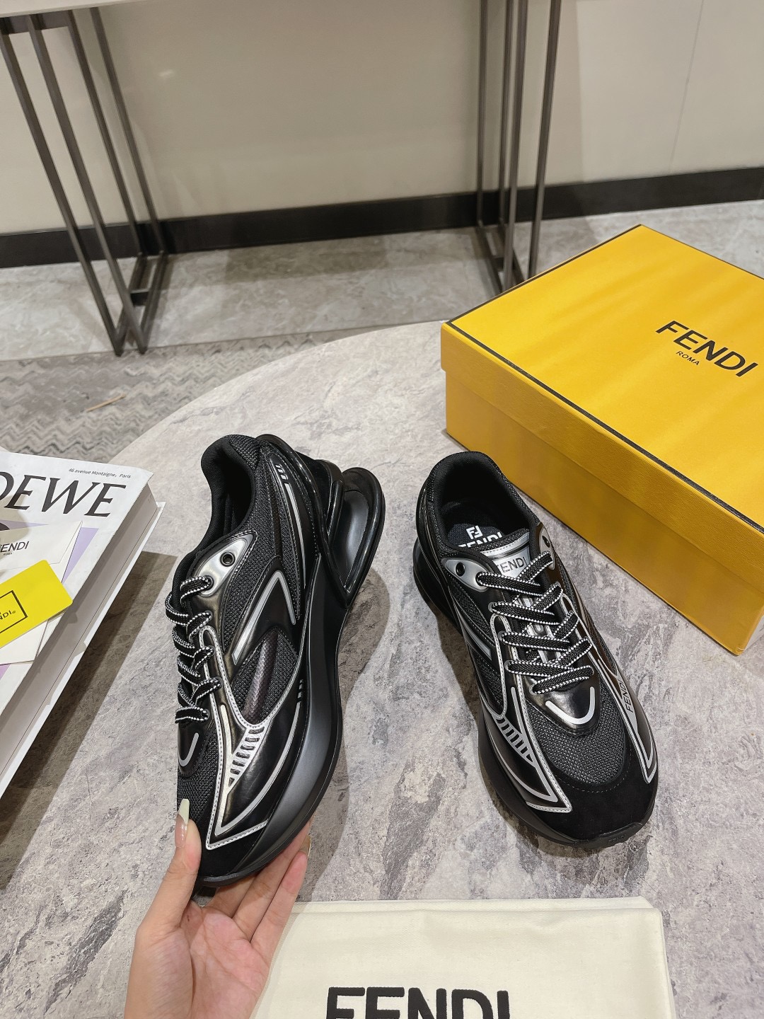 Men Women F*endi Top Sneaker