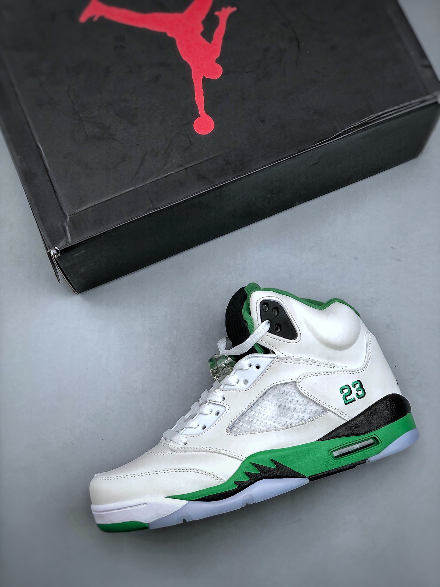Men women Nike Air Jordan Air Jordan 5 WMNS “Lucky Green” aj