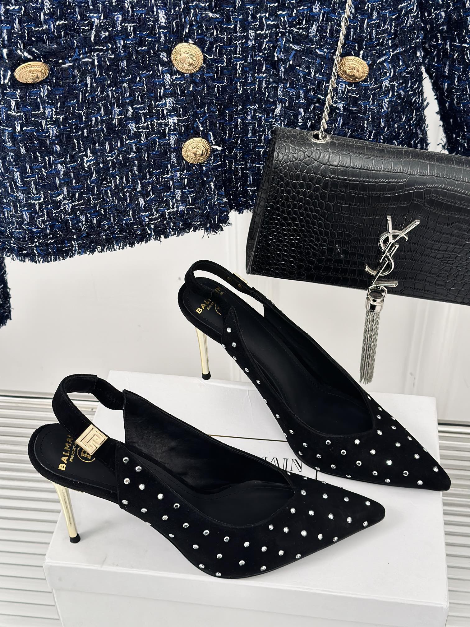 Women Top Quality B*almain shoes 10cm