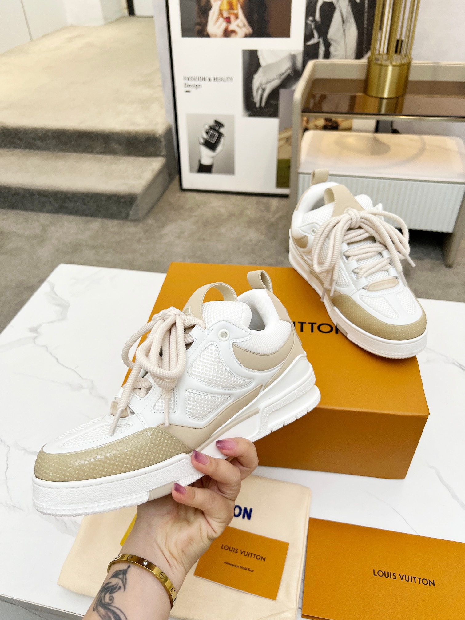 Men Women L*ouis V*uitton Top Sneaker L*V Trainer size 35-46