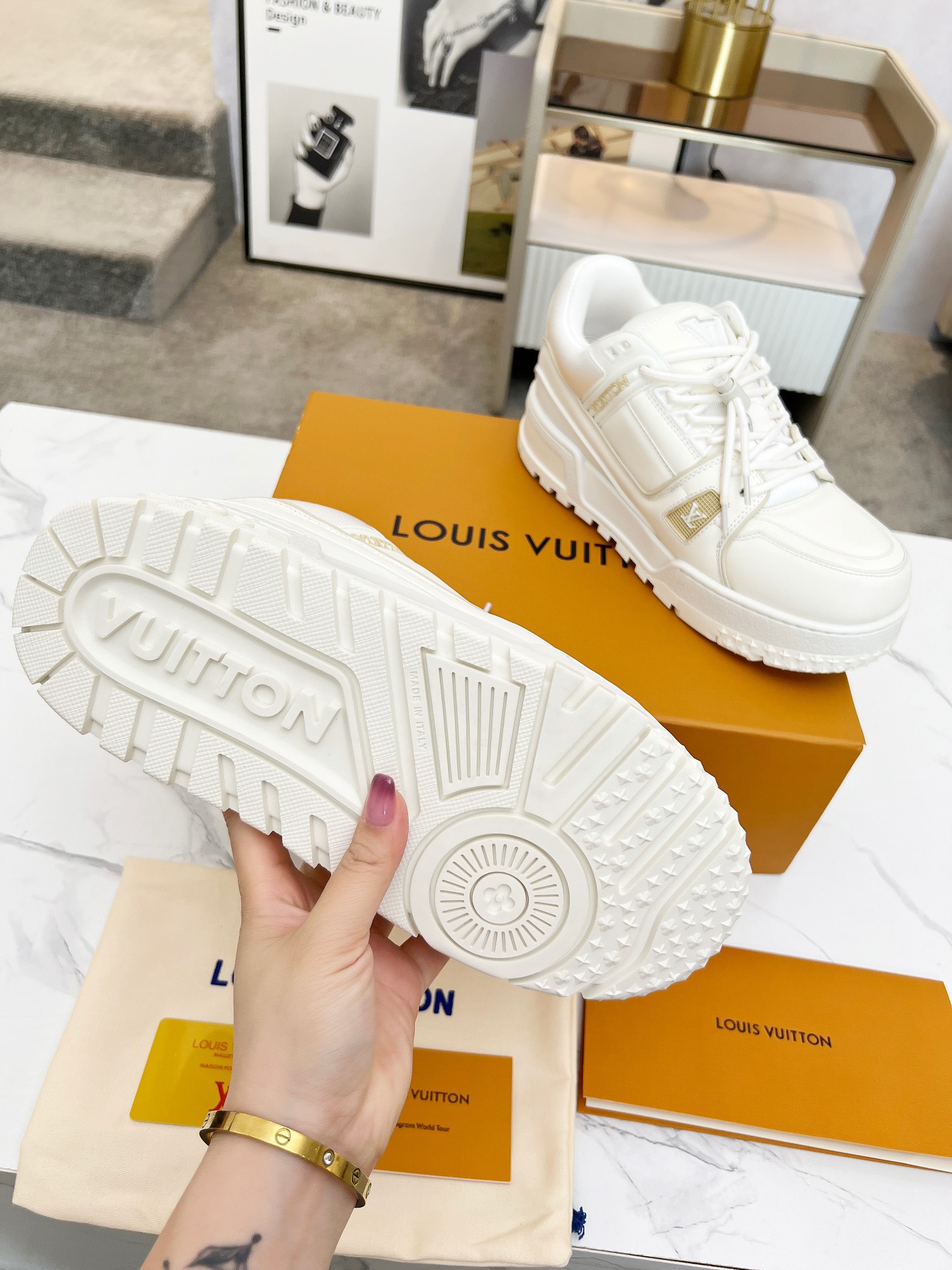 Men Women L*ouis V*uitton Top Sneaker L*V Trainer size 35-46