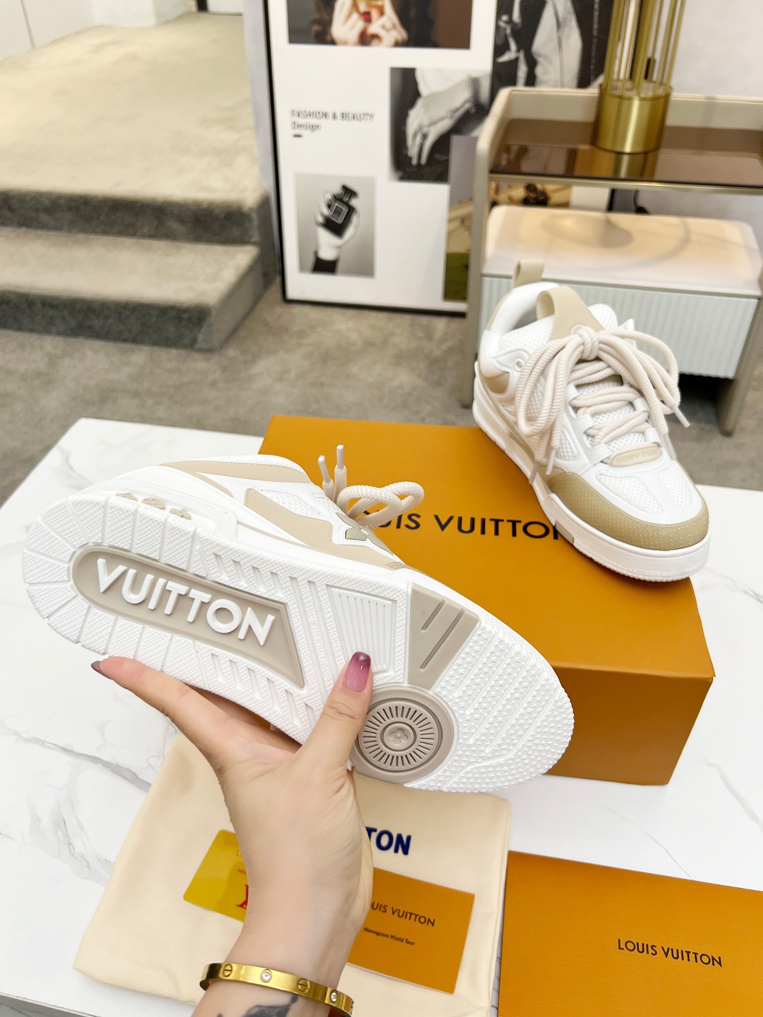 Men Women L*ouis V*uitton Top Sneaker L*V Trainer size 35-46