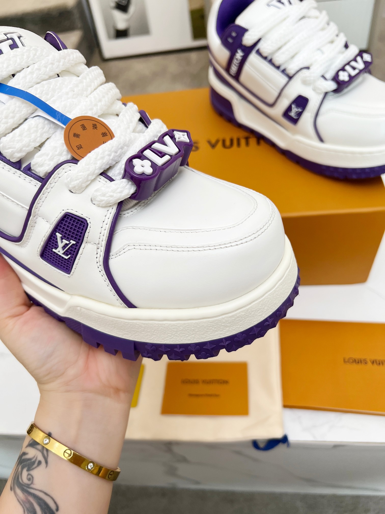 Men Women L*ouis V*uitton Top Sneaker L*V Trainer size 35-46