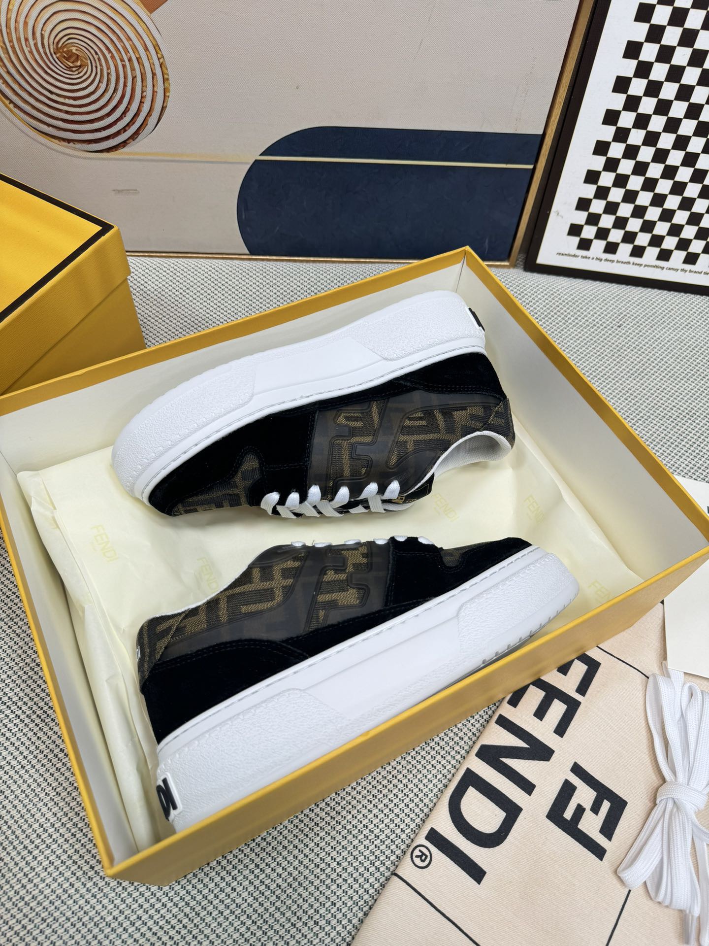 Men Women F*endi Top Sneakers size 35-46