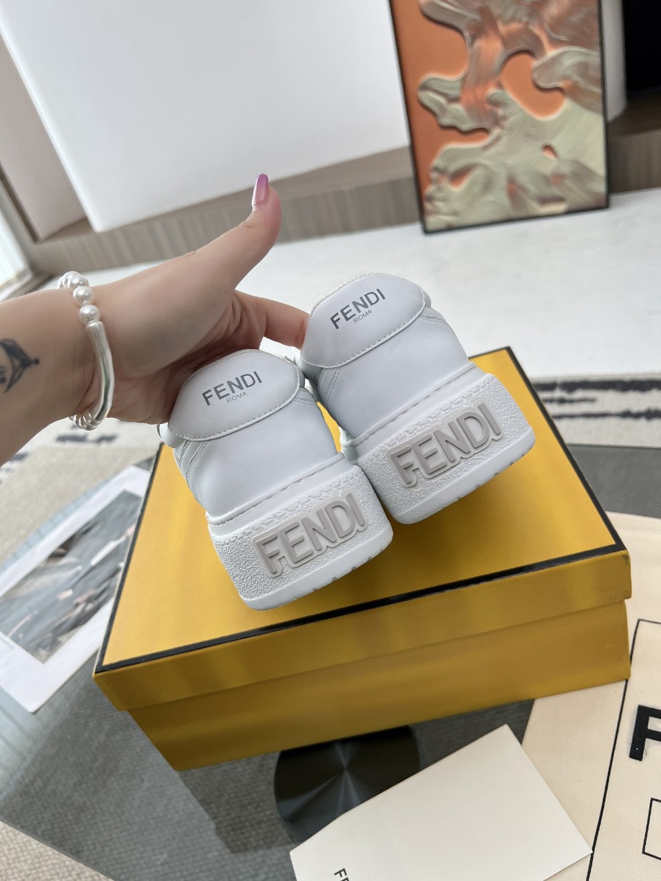 Men Women F*endi Top Sneakers size 35-46
