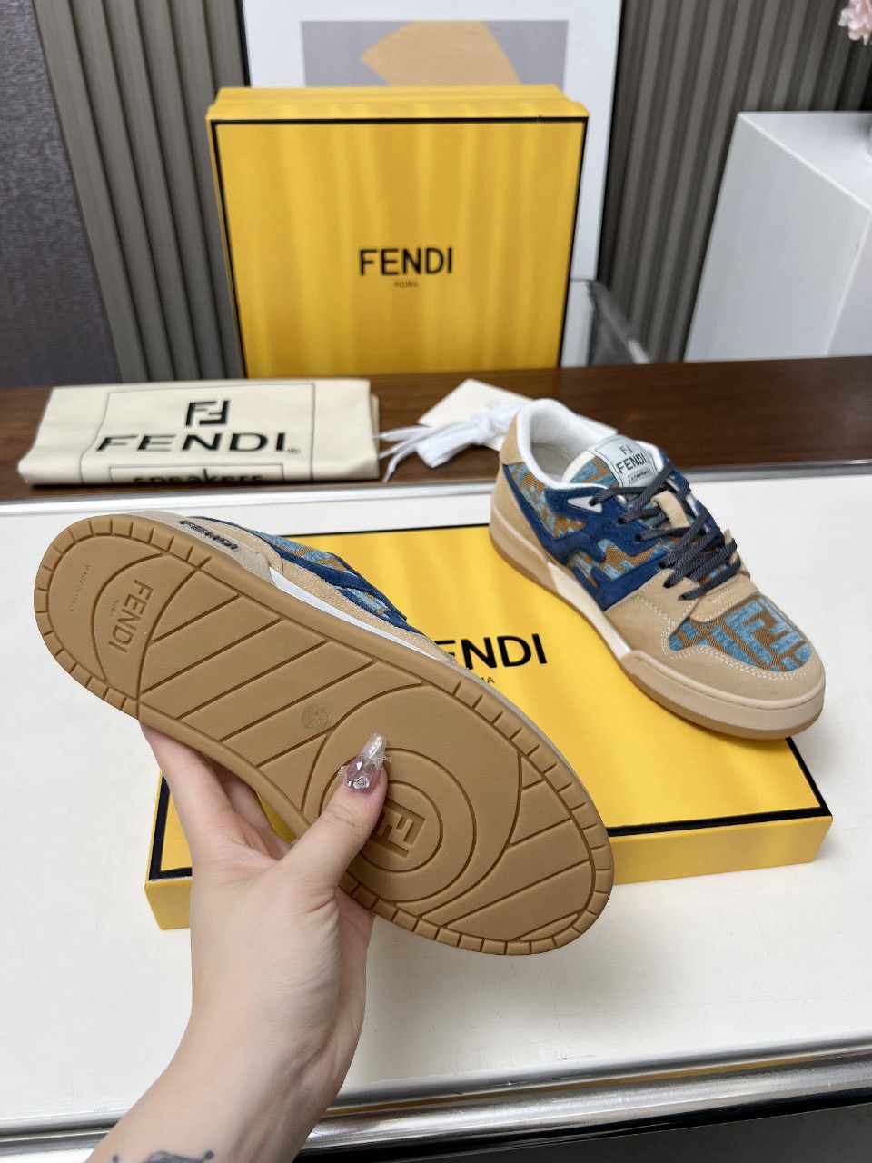 Men Women F*endi Top Sneakers size 35-46