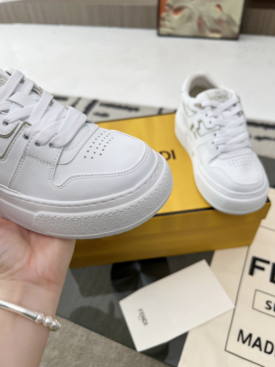 Men Women F*endi Top Sneakers size 35-46